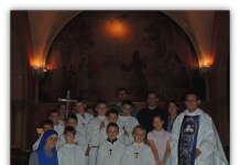 Consagracion de los monaguillos al Sagrado Corazon de Jesús