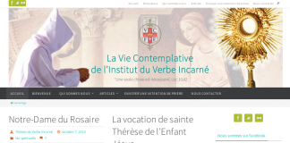 Blog de la rama contemplativa en lengua francesa.