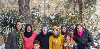 Alepo…entre copos de nieve y ruegos de paz