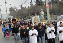 Fiestas patronales en la Parroquia Nuestra Señora del Huerto Fiestas patronales "Nuestra Señora del Huerto", desde el noviciado "Marcelo Javier Morsella" del Instituto del Verbo Encarnado - IVE, en Chile (vocaciones)