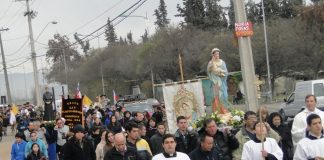 Fiestas patronales en la Parroquia Nuestra Señora del Huerto Fiestas patronales "Nuestra Señora del Huerto", desde el noviciado "Marcelo Javier Morsella" del Instituto del Verbo Encarnado - IVE, en Chile (vocaciones)