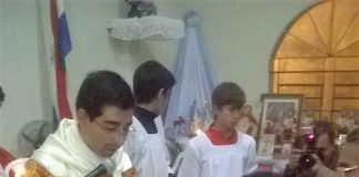 FIESTAS PATRONALES EN LA CAPILLA SAGRADO CORAZÓN DE LA PARROQUIA CRISTO REY EN CIUDAD DEL ESTE, PARAGUAY