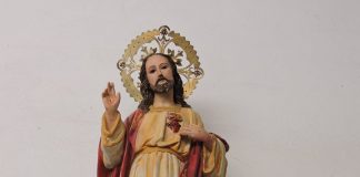 IMAGEN DEL SAGRADO CORAZÓN DEL MONASTERIO DEL VERBO ENCARNADO (HISTORIA DE LA RESTAURACIÓN)