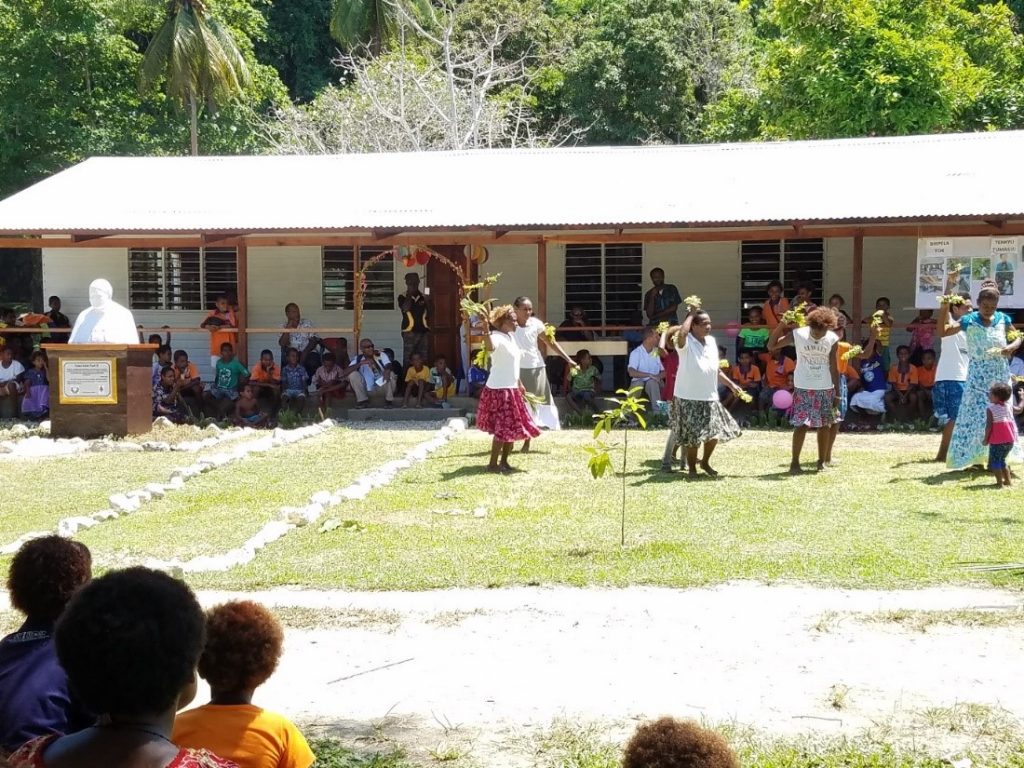 Intituto del Verbo Encarnado - Misioneros construyen una bilioteca en Papúa Nueva Guinea