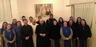 DESPEDIDA DEL P. ROMANELLI DE BEIT JALA Y DE LA MADRE PILAR DE JAFFA