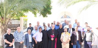 Visita del Admistrador Apostólico del Patriarcado Latino de Jerusalén a la Parroquia del IVE en la Franja de Gaza