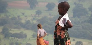 Los voluntarios en Lughela