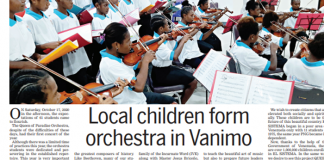 Niños de la región forman una orquesta en Vánimo