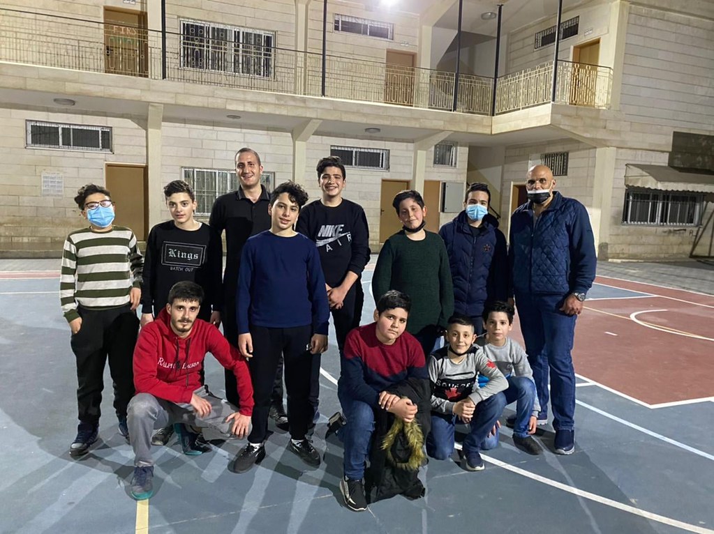 Gaza - Deporte con el grupo de jóvenes