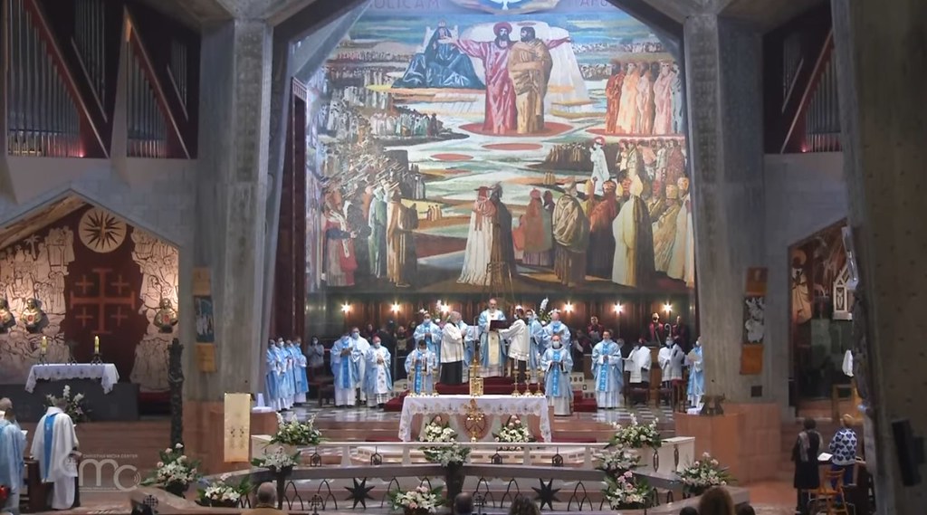 Tierra Santa - Misa en la Basílica de la Anunciación