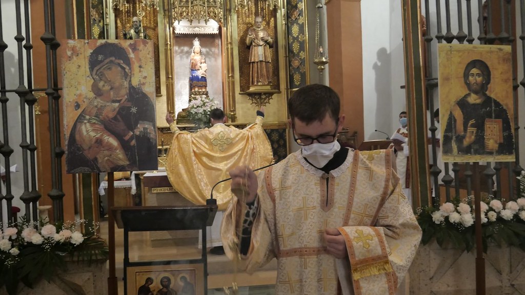 España - Solemnidad de la Anunciación de la  Liturgia Bizantina en el Pueyo
