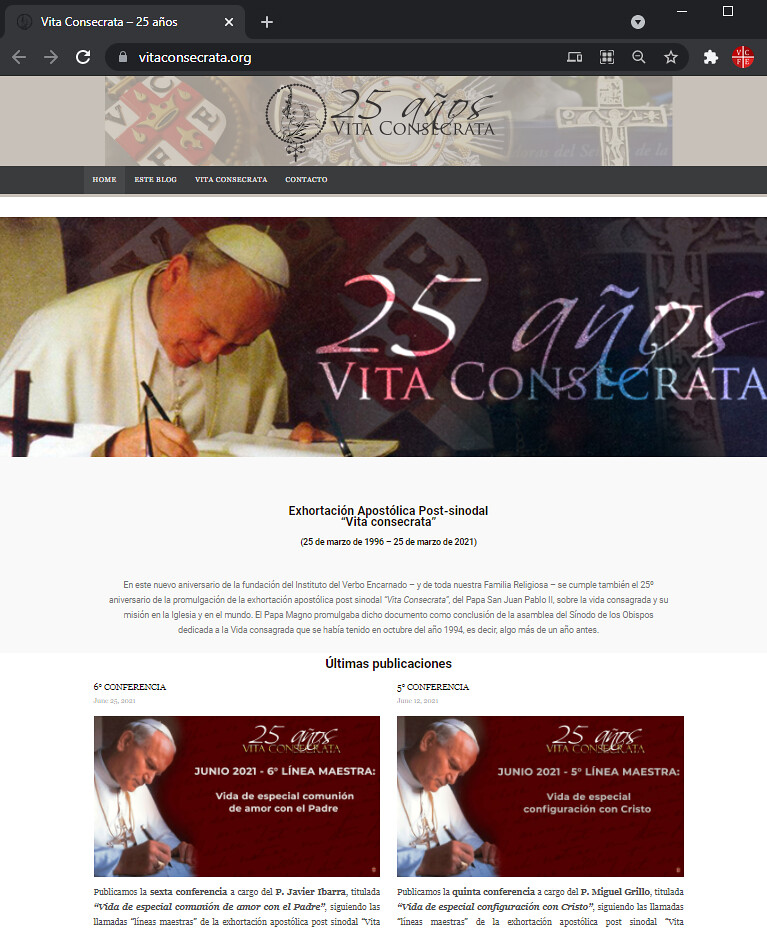 Nueva Página VitaConsecrata.org
