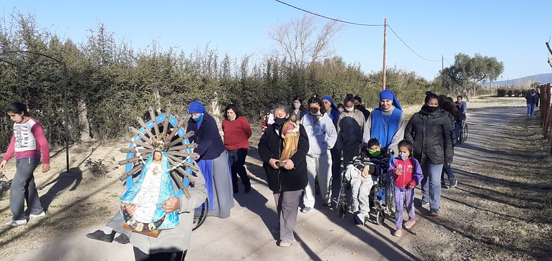San Rafael, Argentina - Peregrinacion de la imagen de San José que perteneció a San Luis Orione