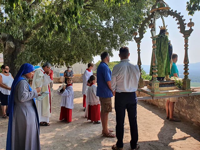 Francia -Paroisse du Luc et du Cannet - fiesta de St. Louis y la bendición del campo