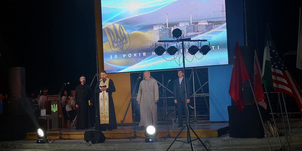 Ucrania - Celebración en Skadovsk del 30º aniversario de la Independencia de Ucrania