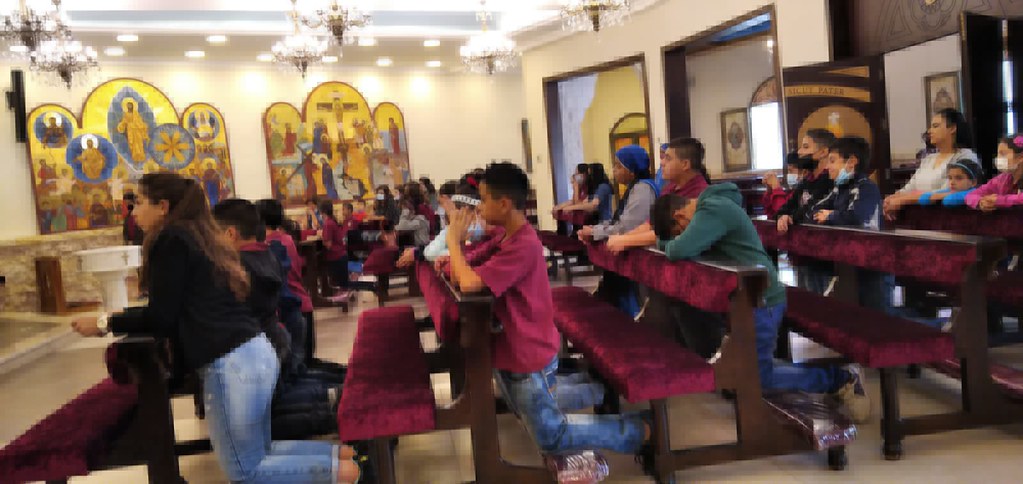 Jordania - Misa con los profesores y estudiantes de la escuela