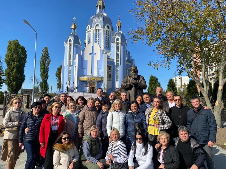 Ucrania - Bendición y dedicación del monumento a Lubomyr Huzar