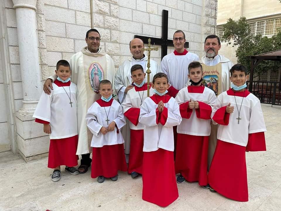 Gaza - Visita del P. Carlos Ferrero a la misión