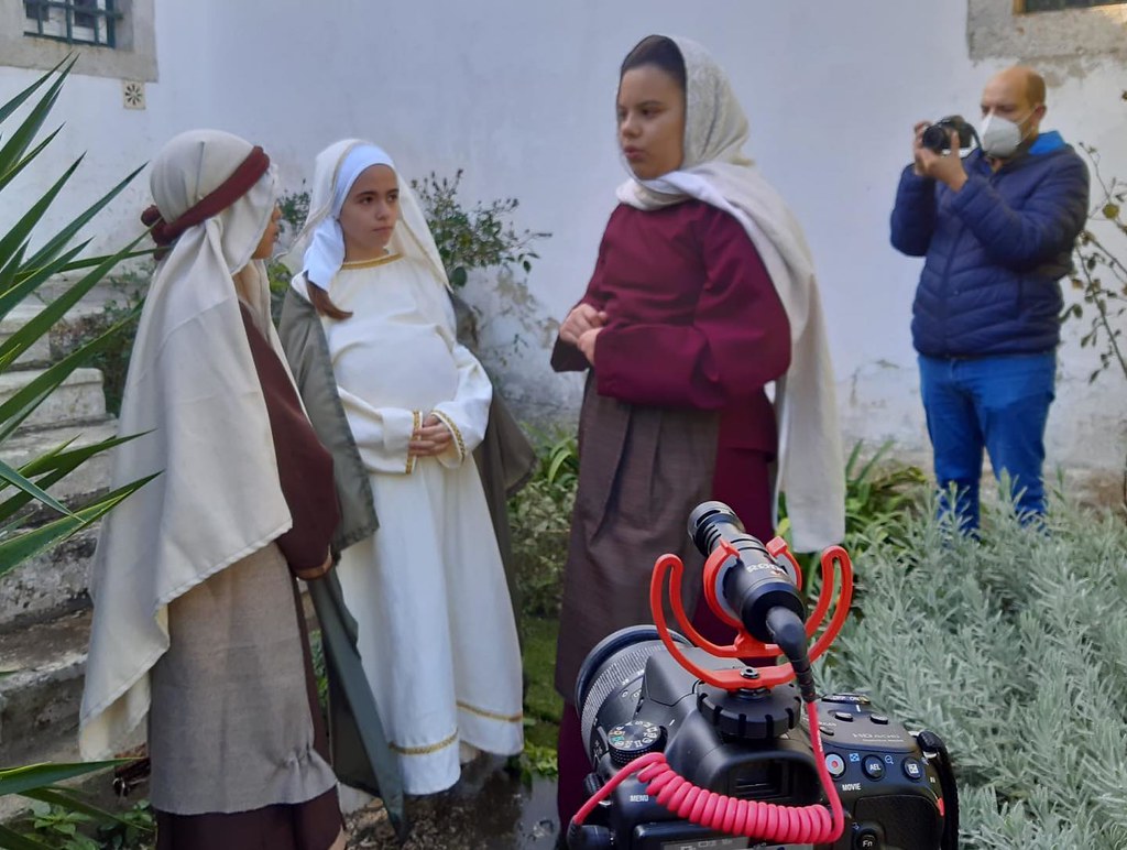 Portugal - Filmación del pesebre viviente