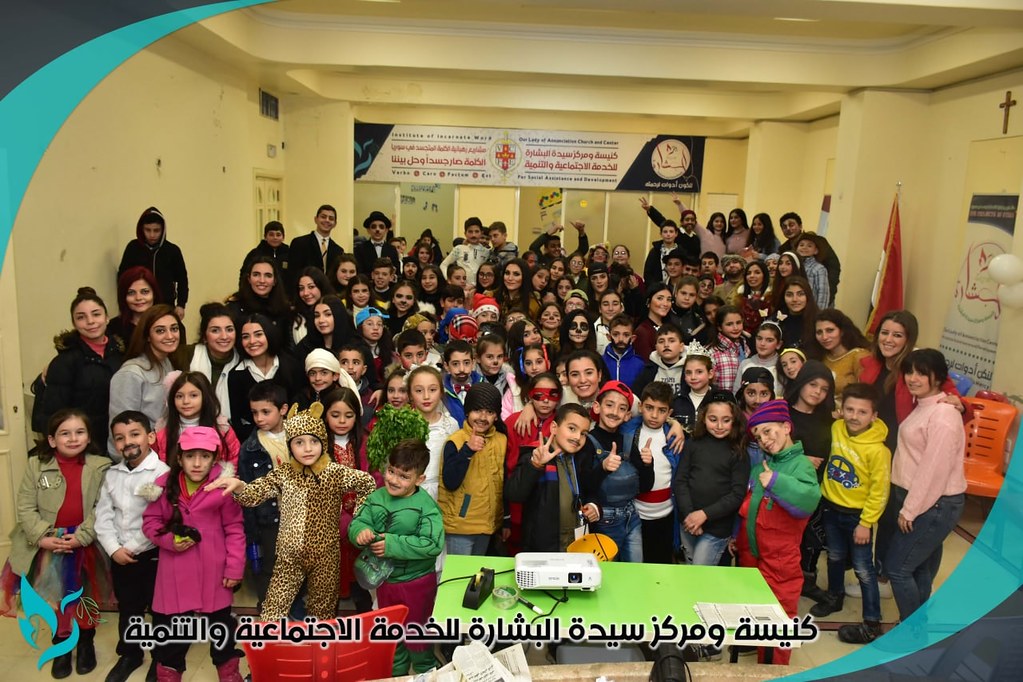 Siria - Fiesta de Santa Bárbara con los niños en Alepo