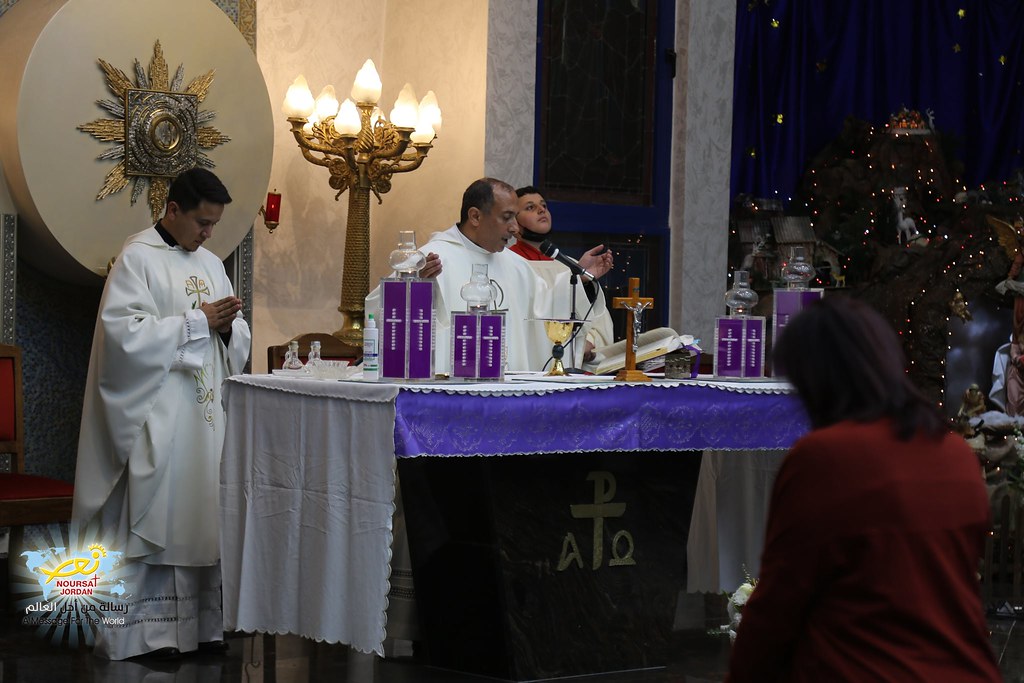 Jordania - Santa Misa de Acción de Gracias en Anjara
