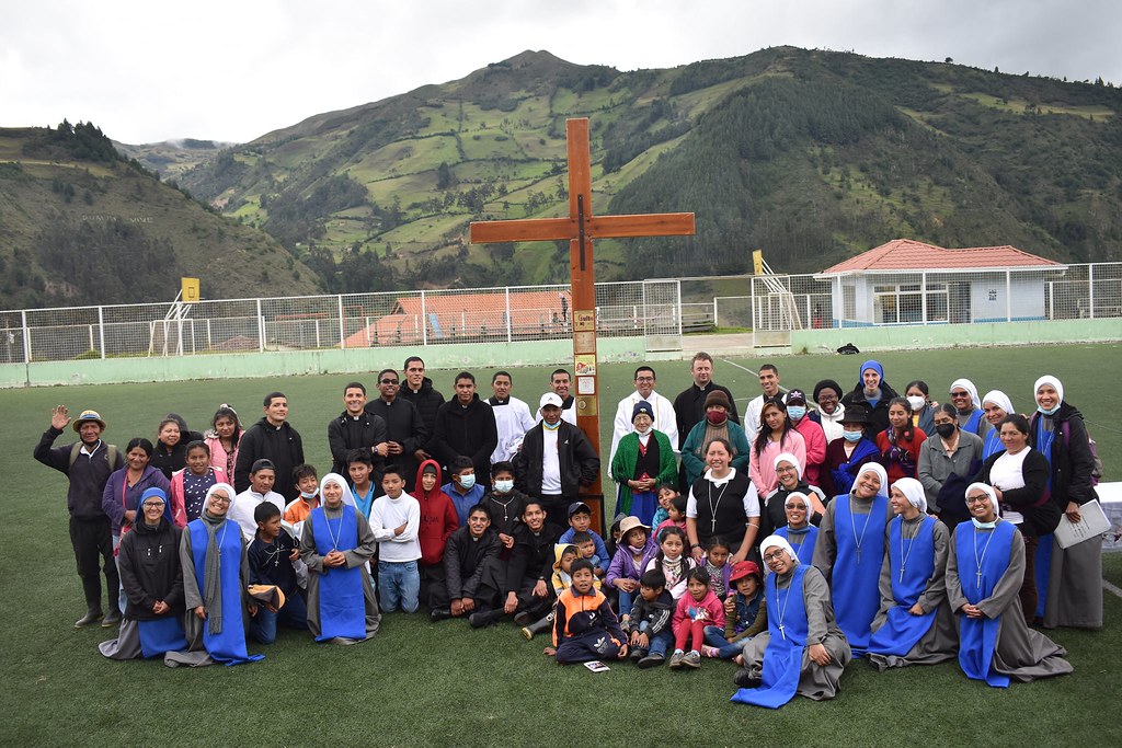 Ecuador - Reunión con los jóvenes de la parroquia Nuestra Señora del Rosario