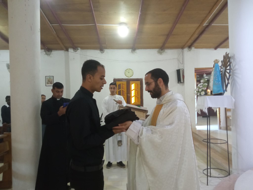 Egipto - Imposición de sotana y Primero Votos del novicio Aemad