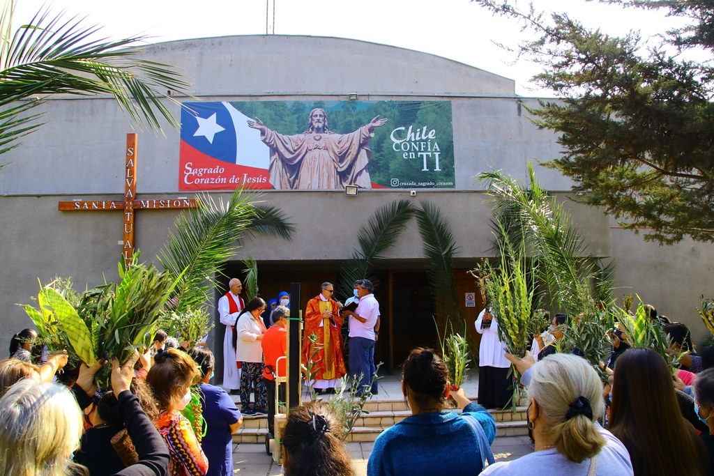 Chile - Domingo de Ramos en la Parroquia Jesús el Buen Pastor