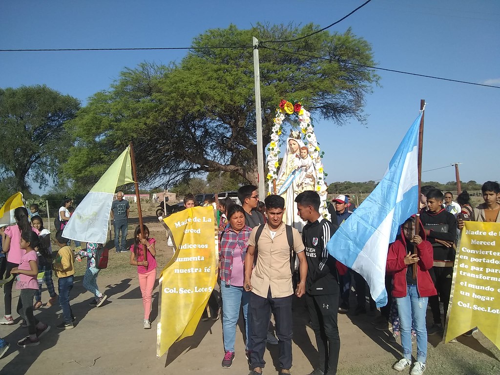 Argentina - Misa y Procesión con la Virgen de la Merced en Los Juríes