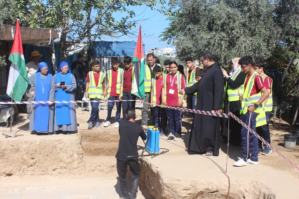Gaza - Salida con los estudiantes del Patriarcado Latino a una zona arqueológica