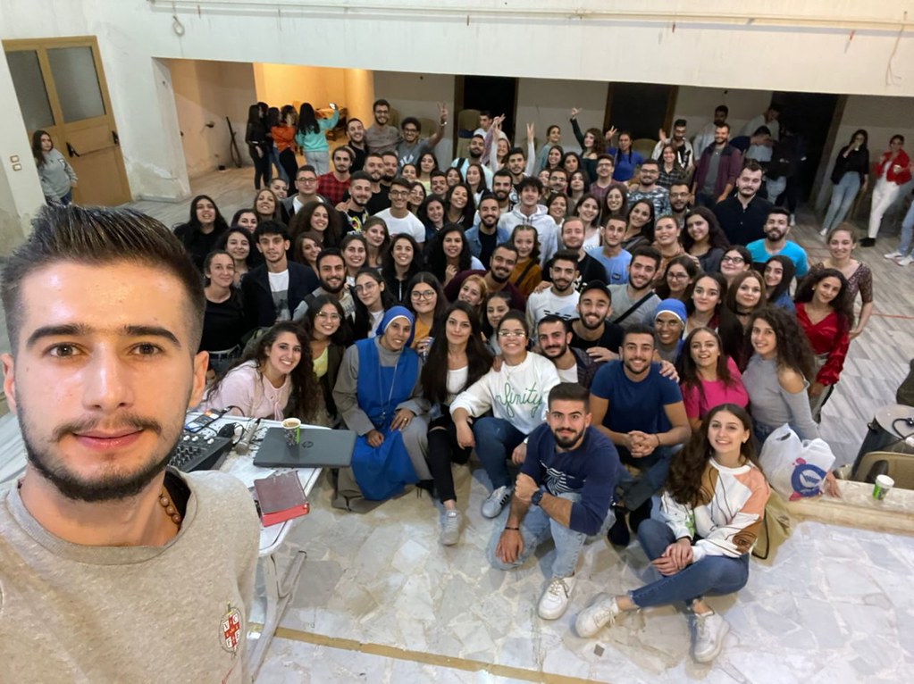Siria - Reunión con los jóvenes universitarios de Alepo