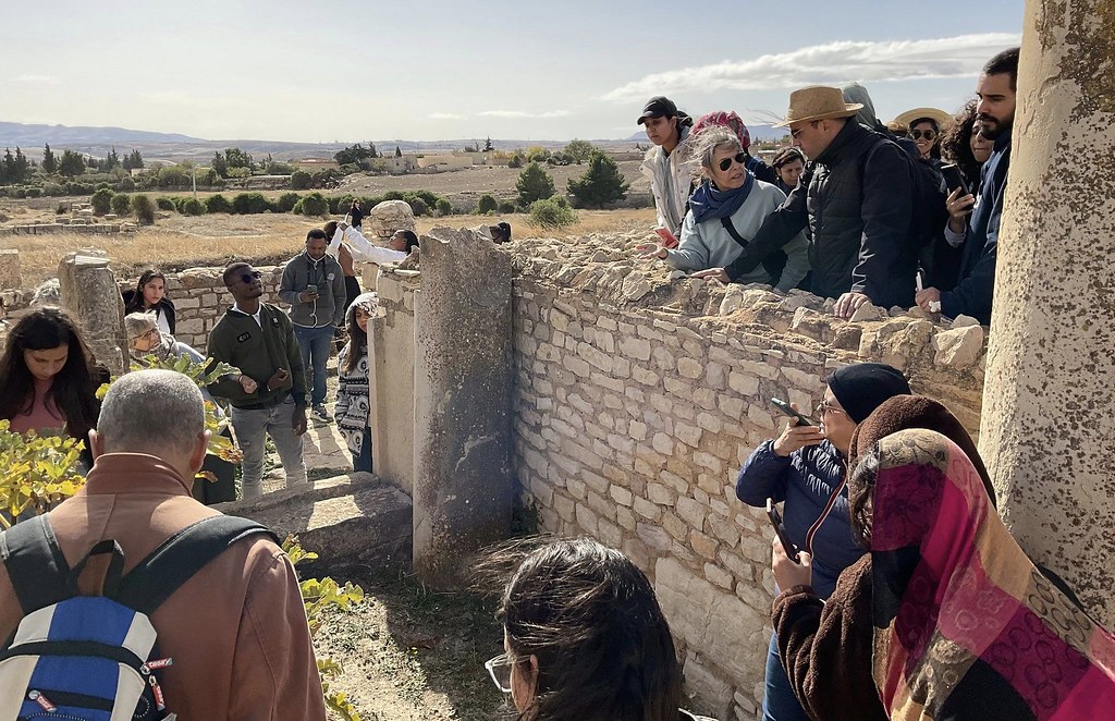 Túnez - Viaje de estudio a la Basílica Cristiana de Makthar con los estudiantes de Antigüedades Cristianas
